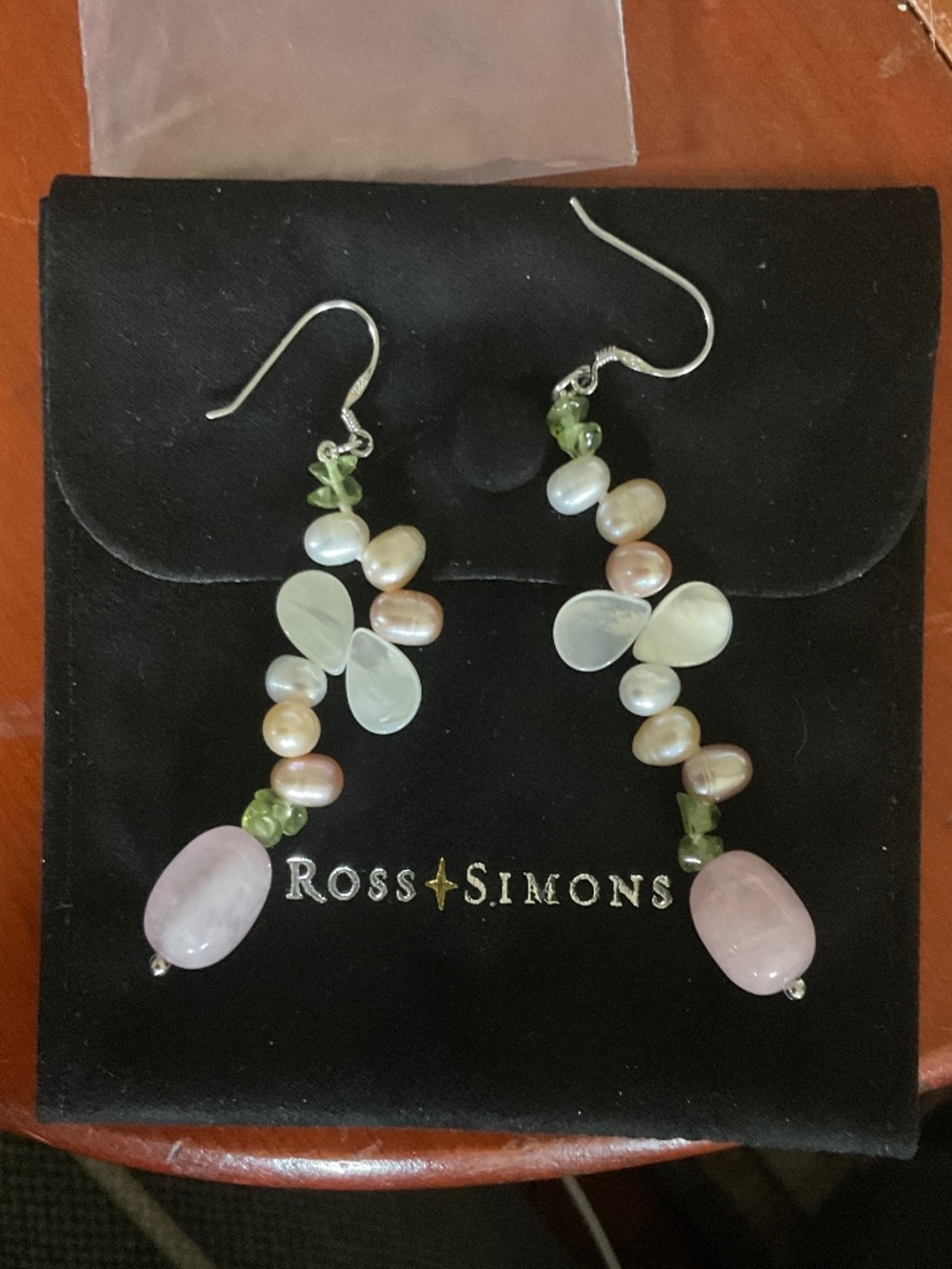 Ross-Simons Mother-Of-Pearl, 5-6mm Cultured Pearl and 12.00 ct. t.w. Rose Quartz - Picture 4 of 12